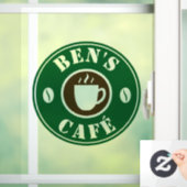 Panneau de fermeture de fenêtre du logo du café pe (Maison)