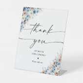 Panneau de Fête des mariées Boho bleu (Recto)