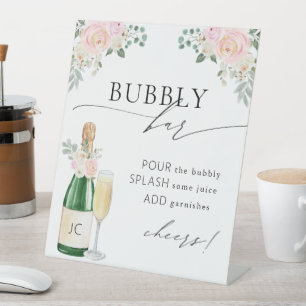 Panneau de Fête des mariées Bubbly Bar