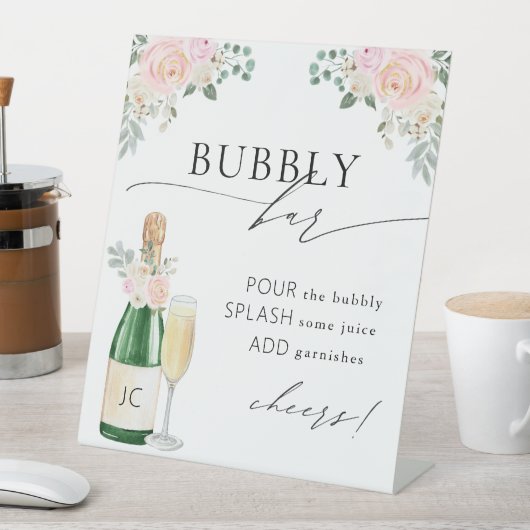 Panneau de Fête des mariées Bubbly Bar (In SItu)