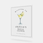Panneau de Fête des mariées Martini Pear Aquarelle (Angle)