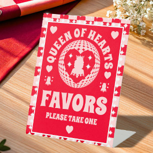 Panneau de Fête des mariées Queen Of Hearts Favori
