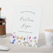 Panneau de fleurs de printemps fleuri avec texte p (In SItu)