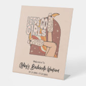 Panneau de fond du rodéo rose Pastel Retro (Recto)