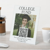 Panneau de fonds universitaire QR Code avec photo  (In SItu)