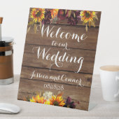 Panneau de grange rustique Soleil & Vin Bienvenue  (In SItu)