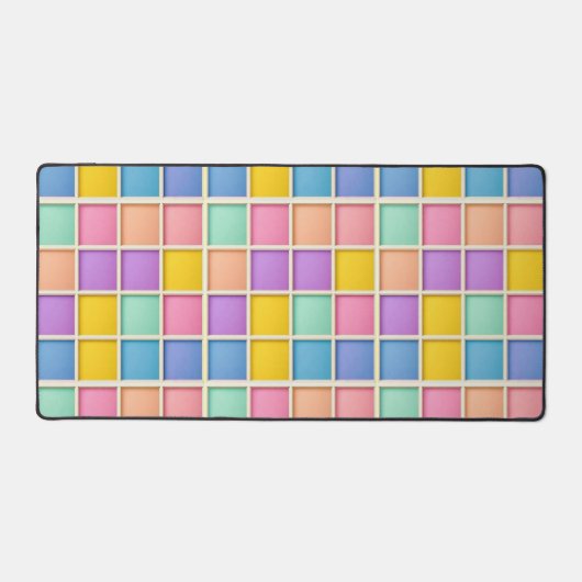 Panneau de grille géométrique coloré (Recto)