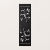 Panneau de hashtag de mariage calligraphie chic ta (Outside Unfolded)