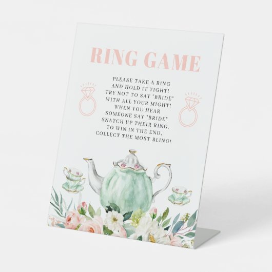 Panneau de jeu de bague pour la fête de thé de dou (Recto)
