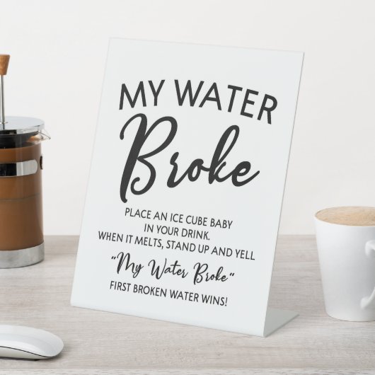 Panneau de jeu Mon Baby shower de rupture d'eau (In SItu)