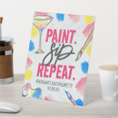 Panneau de la Bachelorette en marbre peint et sip (In SItu)