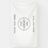 Panneau de la bannière du logo commercial personna (Vertical)