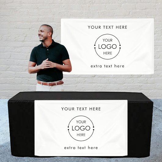 Panneau de la bannière du logo commercial personna