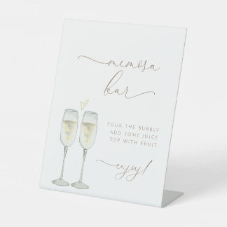 Panneau de la barre de Brunch et Bubbly Mimosa