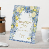 Panneau de la barre de champagne Italie Citron Ble (In SItu)