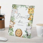 Panneau de la barre de dessert Safari Animaux (In SItu)