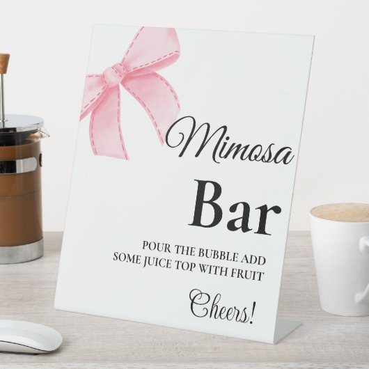 Panneau de la barre de Fête des mariées mimosa ros (In SItu)