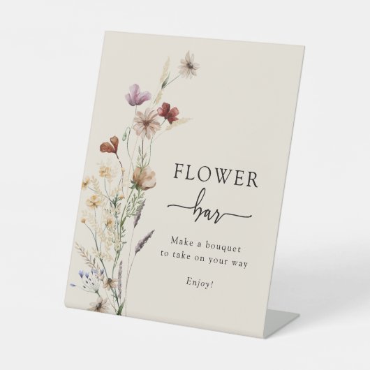 Panneau de la barre de fleurs Boho (Recto)