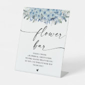 Panneau de la barre de fleurs Boho bleu (Recto)