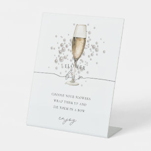 Panneau de la barre de fleurs Gold Pearl & Prosecc