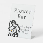 Panneau de la barre de fleurs noire et blanche con (Recto)