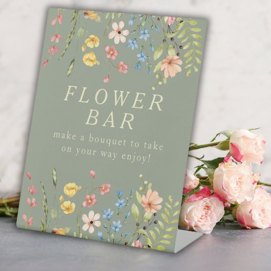 Panneau de la barre de la Fête des mariées fleur s