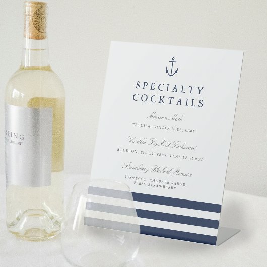 Panneau de la barre de Mariage d'Ancres nautiques