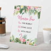 Panneau de la barre de Mimosa Tropical du Flamant  (In SItu)