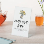 Panneau de la barre de tournesol et champagne Mimo (In SItu)