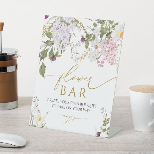 Panneau de la barre des fleurs Fleurs sauvages (In SItu)