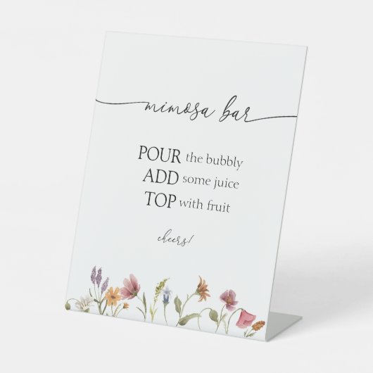 Panneau de la barre fleur sauvage Mimosa (Recto)