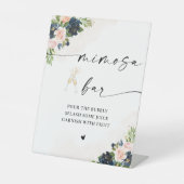 Panneau de la barre marine et rose pâle Mimosa (Recto)