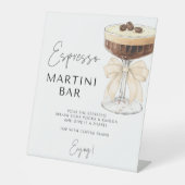 Panneau de la barre Martini Espresso Bow Beige (Recto)