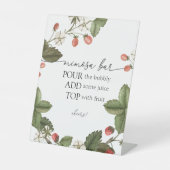 Panneau de la barre mimosa fraise (Recto)