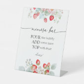 Panneau de la barre mimosa fraise (Recto)