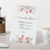 Panneau de la barre mimosa fraise (In SItu)