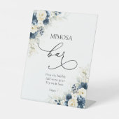 Panneau de la barre Mimosa Marine bleu et blanc (Recto)