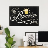 Panneau de la barre Popcorn du tableau noir 24x36 (Bureau à domicile)