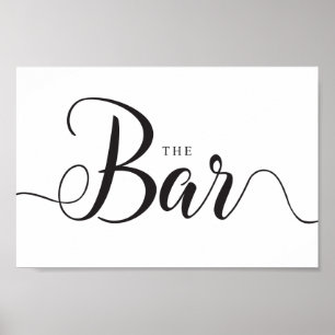 Panneau de la barre. Poster des boissons du bar ex
