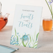 Panneau de la carte bleue et verte de la tortue de (In SItu)