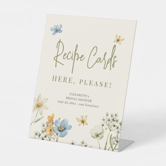 Panneau de la carte de la fleur sauvage de la douc (Recto)