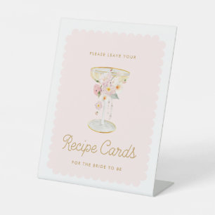 Panneau de la carte de recettes Perles roses et Pr