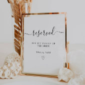 Panneau de la famille des signes réservés minimali