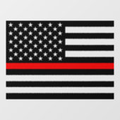 Panneau de la fenêtre du drapeau de la ligne rouge (Feuille)