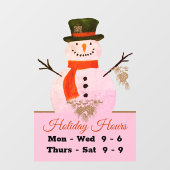 Panneau de la fenêtre Heure du magasin de vacances (Feuille)