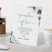 Panneau de la génération d'amour floral bleu marin (In SItu)