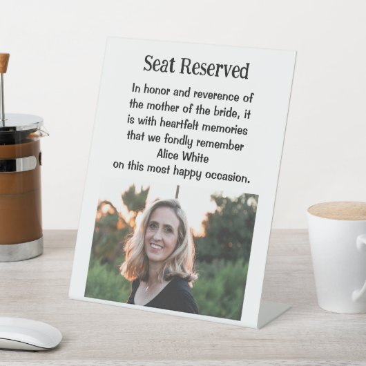 Panneau de la plaque commémorative de la mère de l (In SItu)