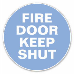 Panneau de la porte d'incendie - Sticker à panneau