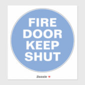 Panneau de la porte d'incendie - Sticker à panneau (Feuille)