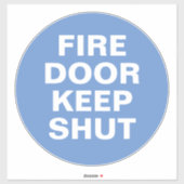 Panneau de la porte d'incendie - Sticker à panneau (Feuille)